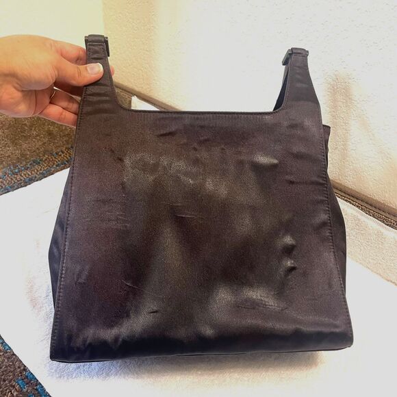 Vintage GUCCI Women's Bamboo Handle Hobo Satin Brown Shoulder Handbag - Picture 4 of 13